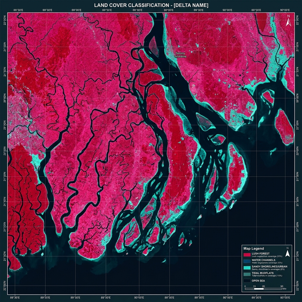False Color Thematic Classification Map